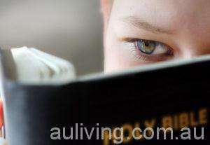Boy Reading the holy bible