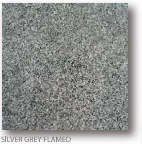 Silver Grey Flamed Granite Pavers