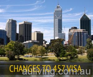 Perth view from John Oldany park. Australian city water reflection.