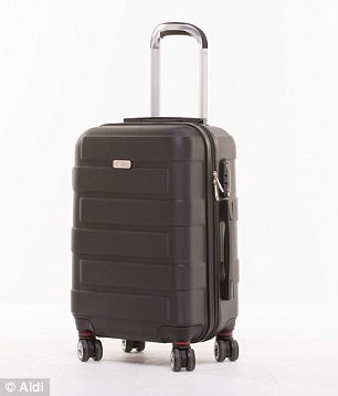 Discount retailer, Aldi , also did well with their Skylite 56cm Spinner Carry On - which costs $40 and came in seventh place (pictured)