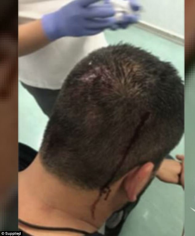George Barkho (pictured) was caught up in the violence and called his father at 1am