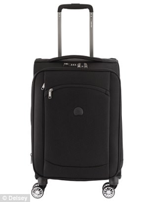 Many cases came above pricey options from Delsey (pictured) - while both of these cases scored 85 per cent, they did not rate as well as Kmart's