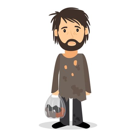 Z:\607-20180811\Final\B Section\B13 David\49964130-stock-vector-homeless-shaggy-man-in-dirty-rags-and-with-a-bag-in-his-hand-vector-illustration-.jpg