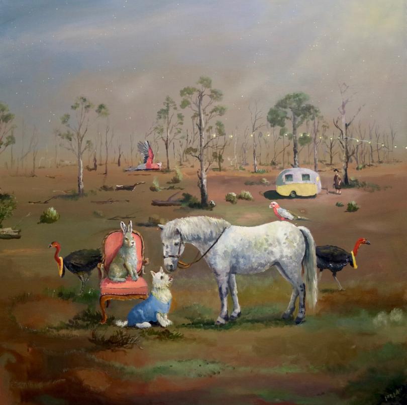 D:\Sally Bai\生活網文章\1128\Melissa Egan'Miles from Nowhere', oil on linen, 91 x 91cm master.jpg
