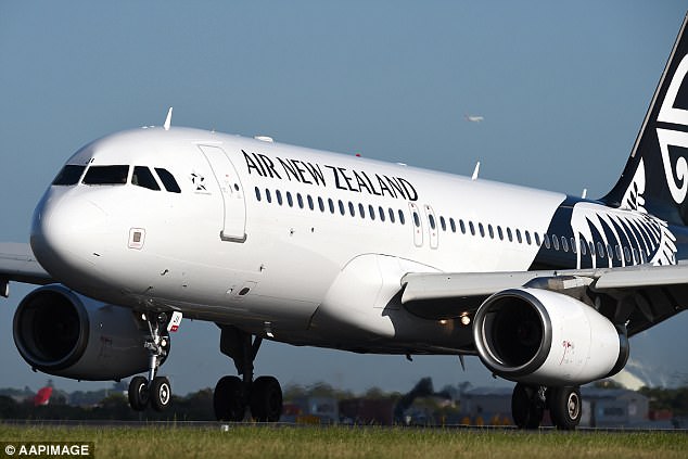 An Air New Zealand flight from Auckland to Sydney was cancelled after a teenager allegedly made a threatening comment (stock image)