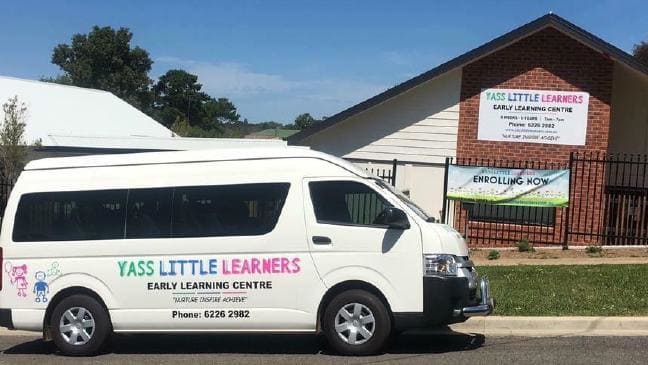 The bus that a two-year-old child was left in for six hours outside Yass Little Learners.