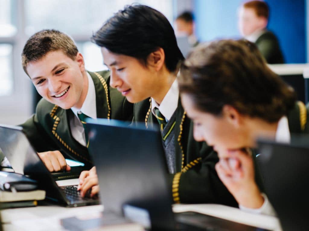 Trinity Grammar wants its students to focus on face-to-face communication.
