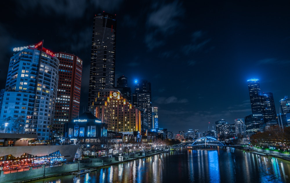 body of water near high-rise buildings