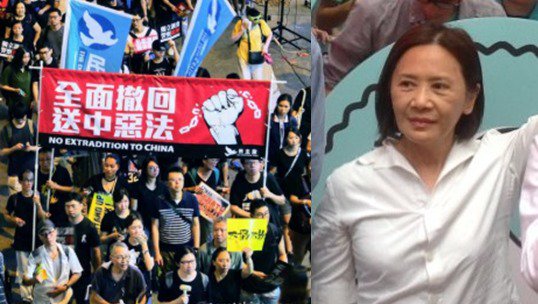 支持撤回惡法！影后葉德嫻3次親身參與「反送中」大遊行