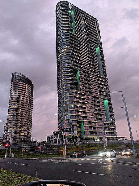 位於悉尼奧林匹克公園的Opal Tower。（圖片來源：MDRX/Wikimedia Commons,CC BY-SA 4.0)