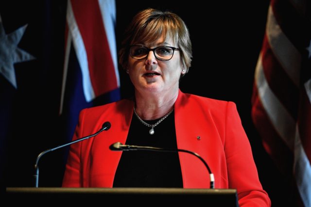 澳洲国防部长Linda Reynolds。(SAEED KHAN/AFP/Getty Images)