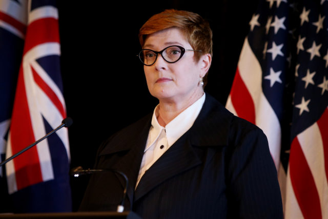 澳洲外交部長佩恩Marise Payne。(圖片來源：Lisa Maree Williams/Getty Images)