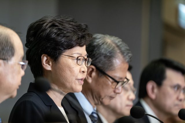香港特首林郑月娥特首评分再次创下新低（图片来源：Anthony Kwan/Getty Images）