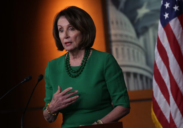 美国众议院议长Nancy Pelosi （图片来源： Alex Wong/Getty Images）