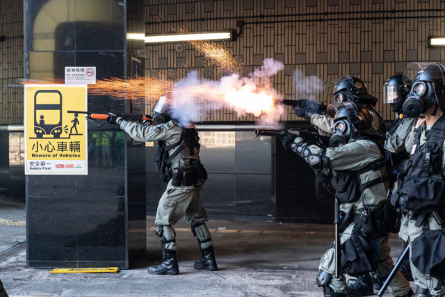 香港理工大学。 (图片来源：Anthony Kwan/Getty Images)