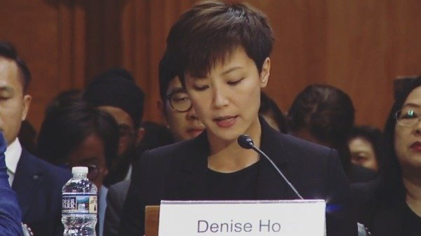 何韵诗在美国国会出席听证会推动香港民主法案。