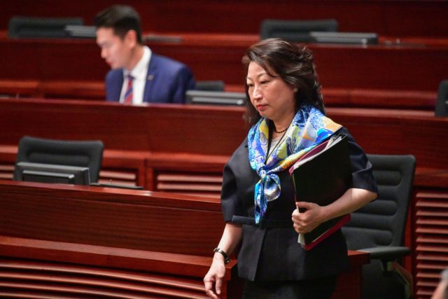 香港律政司長鄭若驊（圖片來源：ANTHONY WALLACE/AFP via Getty Images）