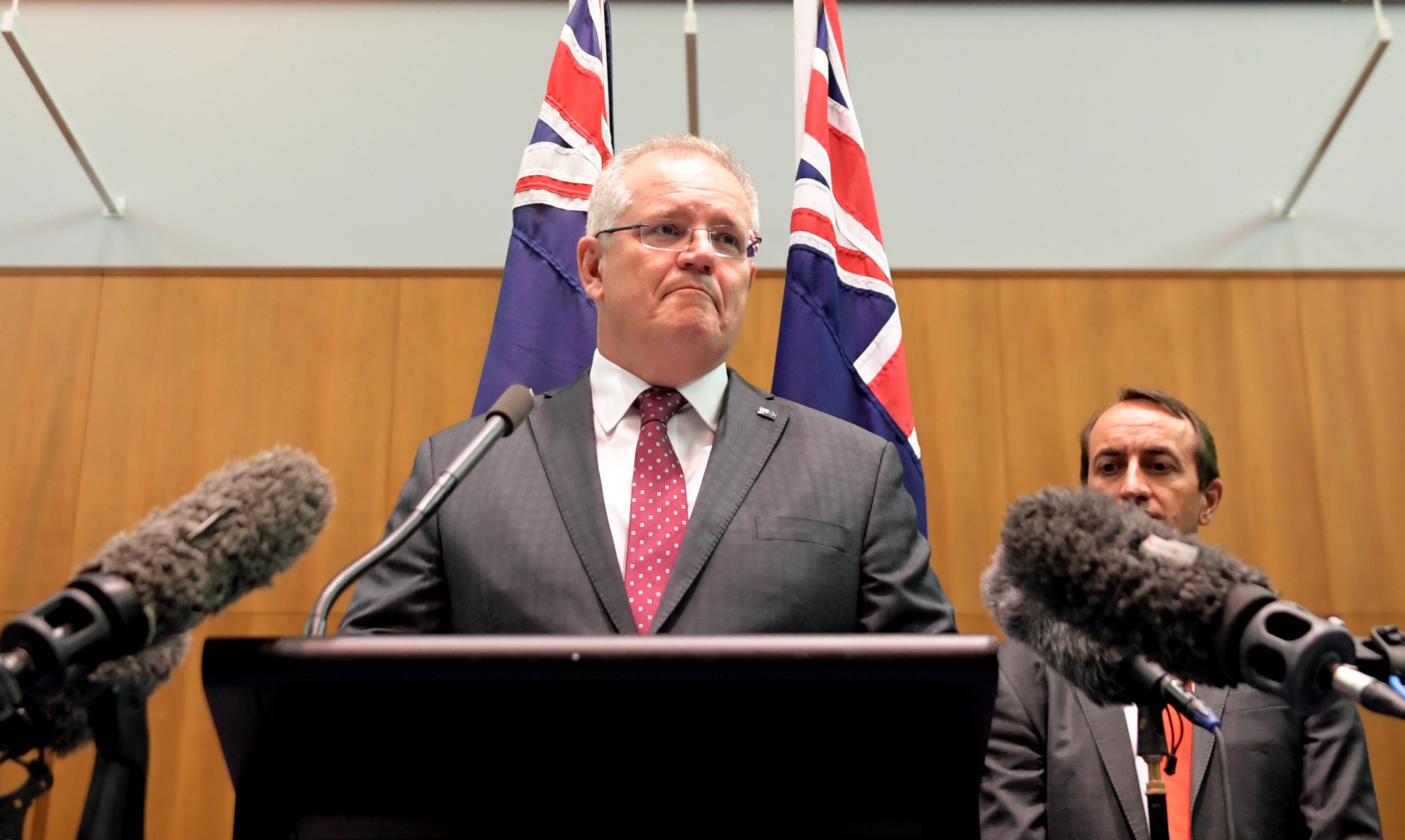 澳洲總理莫里森。（Tracey Nearmy/Getty Images)