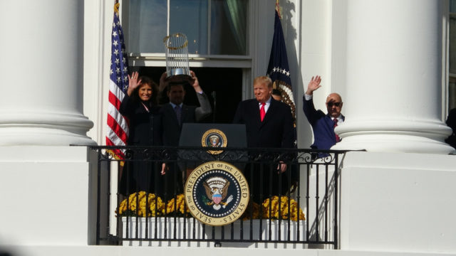 美国总统川普在白宫。（图片来源：中央社）