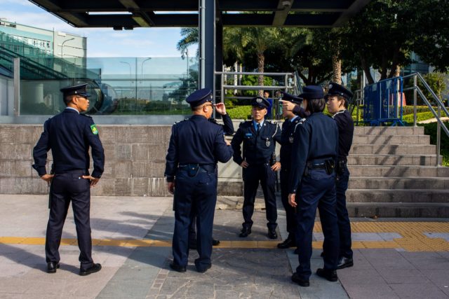 習近平訪澳 澳門當局加強維安（圖片來源：EDUARDO LEAL/AFP via Getty Images)