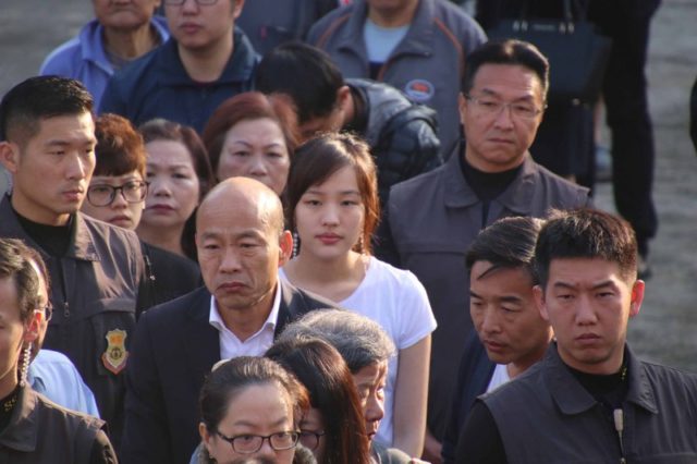 國民黨總統候選人排隊投票（圖片來源：中央社）