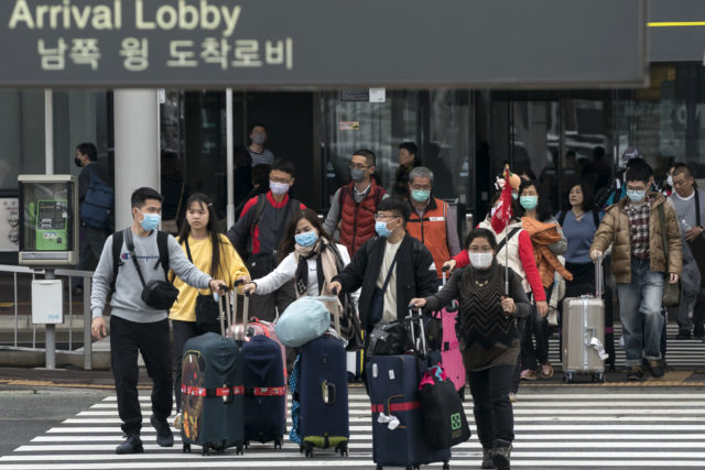 武汉肺炎迅速蔓延韩国再提高警示级别（图片来源：Tomohiro Ohsumi/Getty Images）