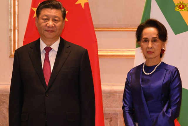 中國國家主席習近平近日訪問緬甸（圖片來源：www.statecounsellor.gov.mm）