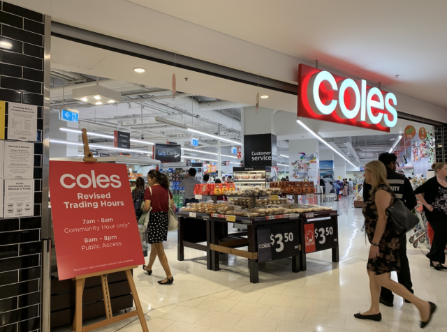 悉尼某区Coles超市 图片来源:看新闻网站