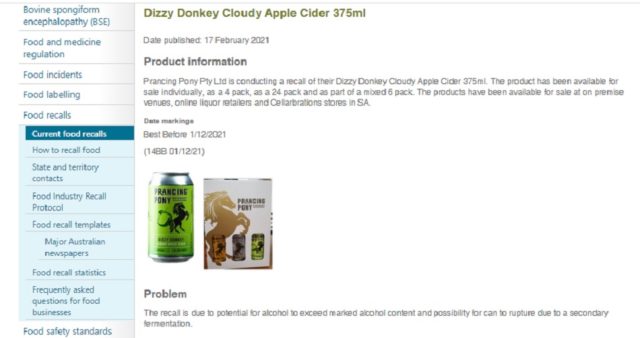 Dizzy Donkey Cloudy Apple Cider