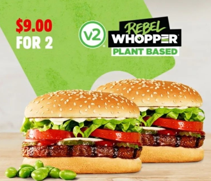 2 Rebel Whoppers $9