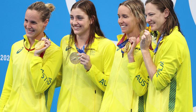 澳洲女子4x100米自由游接力破世界纪录夺冠