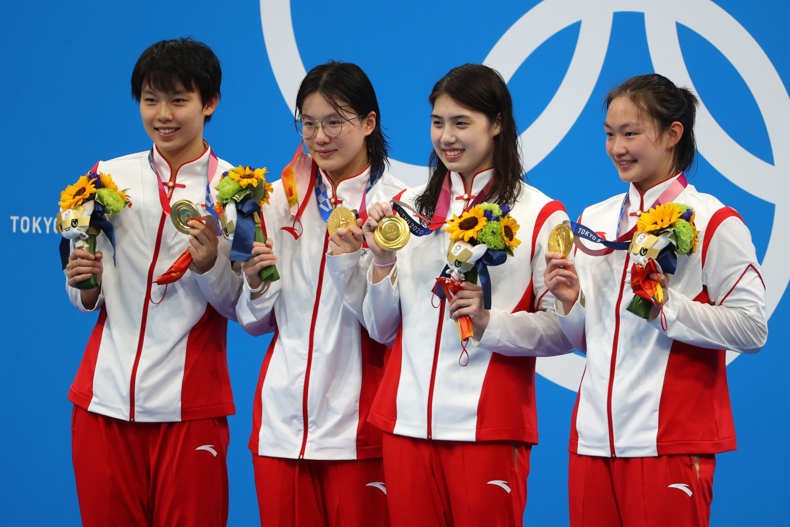 东京奥运会，中国游泳，杨浚瑄、汤慕涵、张雨霏和李冰
