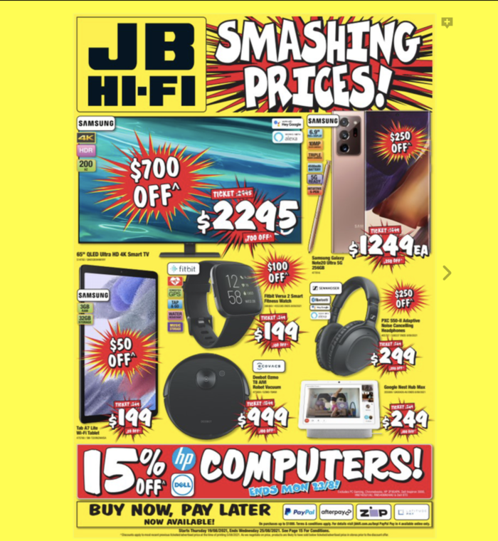 JB Hi-Fi，最新优惠目录