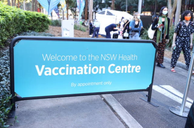 澳洲疫情，疫苗接種中心，新州疫情