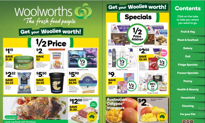 Woolworths本周半價商品