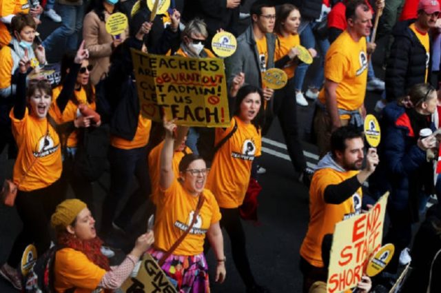 悉尼教师罢工，罢工，教师罢工